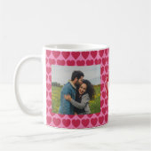 イニシャルカスタムI Love You 2-Photo コーヒーマグカップ (左)