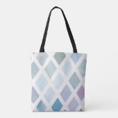 イニシャルカラフルトートバッグ付きダイヤモンドパターン トートバッグ (裏面)