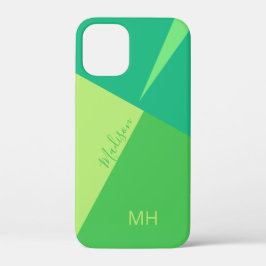 イニシャルカラーブロックスマホケース iPhone 12 MINI ケース