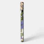 イニシャルガーリーカラフルインクアートかわいらし植物学 iPhoneケース (左側面)