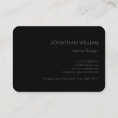 イニシャルクパーソナライズされたロエレガントググレーモノグラム 名刺 (裏面)