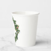 イニシャルクリスマスリース紙パーティーカップ 紙コップ (左)