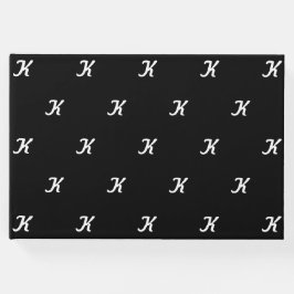 イニシャルゲストブック（白黒） ゲストブック