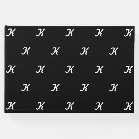 イニシャルゲストブック（白黒） ゲストブック (正面)