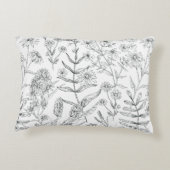 イニシャルコーウィドプリントモダンコージー | キャビンスタイル アクセントクッション (裏面)