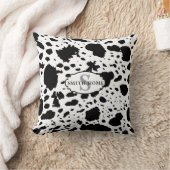 イニシャルコーウィドプリントモダンコージー | キャビンスタイル クッション (ブランケット)