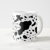 イニシャルコーウィドプリントモダンコージー | キャビンスタイル ジャンボコーヒーマグカップ (正面右)