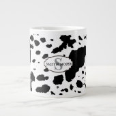 イニシャルコーウィドプリントモダンコージー | キャビンスタイル ジャンボコーヒーマグカップ (正面)