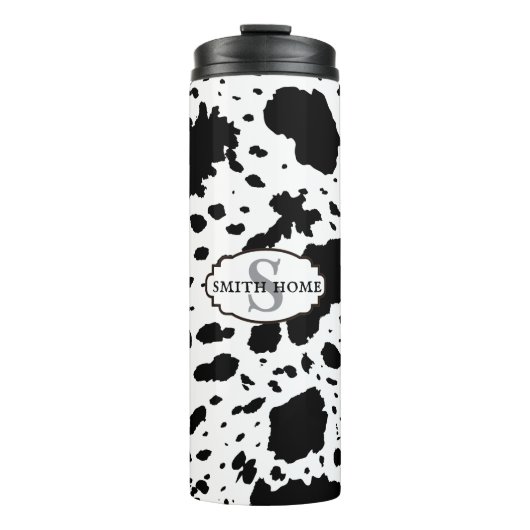 イニシャルコーウィドプリントモダンコージー | キャビンスタイル タンブラー (正面)