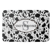 イニシャルコーウィドプリントモダンコージー | キャビンスタイル バスマット (正面)