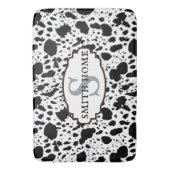 イニシャルコーウィドプリントモダンコージー | キャビンスタイル バスマット (正面縦)