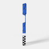 イニシャルゴルフパターンブルー iPhoneケース (右側面)