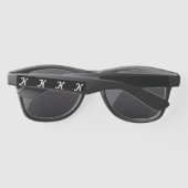 イニシャルサングラス（白黒） サングラス (裏面)