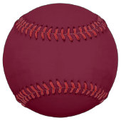 イニシャルシンプルカップル |ホワイト&ブルゴーニュ ソフトボール (正面)