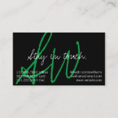 イニシャルシンプルプロフェッショナル名刺 名刺 (裏面)