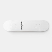 イニシャルシンプル文字のモノグラムで名前を追加  スケートボード (横)