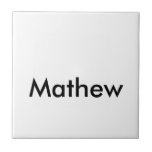 イニシャルシンプル文字のモノグラムで名前を追加  タイル<br><div class="desc">デザイン</div>