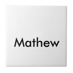 イニシャルシンプル文字のモノグラムで名前を追加  タイル