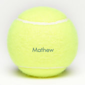 イニシャルシンプル文字のモノグラムで名前を追加  テニスボール (裏面)