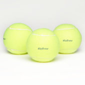 イニシャルシンプル文字のモノグラムで名前を追加  テニスボール (マルチ)