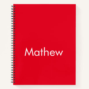 イニシャルシンプル文字のモノグラムで名前を追加  ノートブック