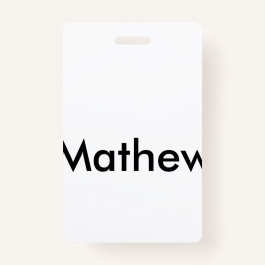 イニシャルシンプル文字のモノグラムで名前を追加 バッジ (裏面)