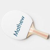 イニシャルシンプル文字のモノグラムで名前を追加  卓球ラケット (横)