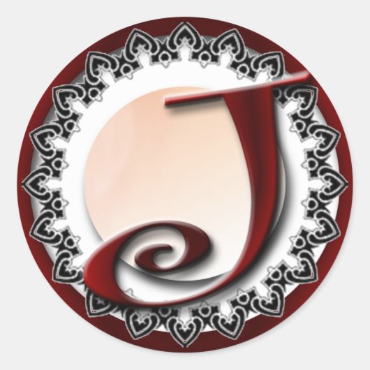 イニシャルシール ラウンドシール (正面)