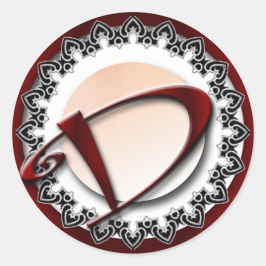 イニシャルシール ラウンドシール (正面)