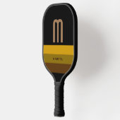イニシャルストライプのとモダン ピックルボールラケット (左)