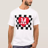 イニシャルチェス恋人Tシャツ Tシャツ (正面)