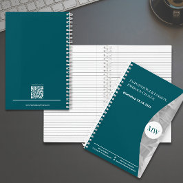 イニシャルティール（緑がかった色）あなたの情熱を強化する変化を受け入れる ノートブック