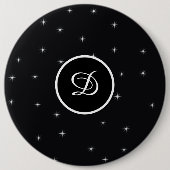 イニシャルトレンディーレトロスターカスタムイニシャル 缶バッジ (正面)