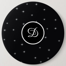 イニシャルトレンディーレトロスターカスタムイニシャル 缶バッジ