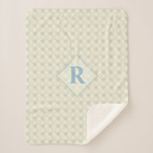 イニシャルニース抽象芸術ブルー&ゴールデン透明度