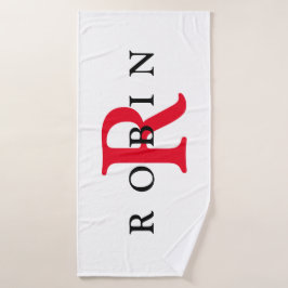 イニシャルバスタパーソナライズされたオル バスタオル