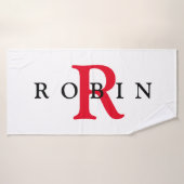 イニシャルバスタパーソナライズされたオル バスタオル (バスタオル)