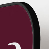 イニシャルバパーソナライズされたルエレガントグンディモノグラム ピックルボールラケット (左詳細)