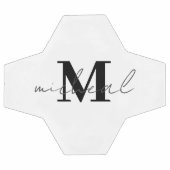 イニシャルパーソナライズされたと名前モノグラム サッカーボール (フラット)