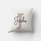 イニシャルパーソナライズされたアンドネームモノグラムカスタム クッション (裏面)