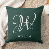 イニシャルパーソナライズされたエメエレガントラルドモノグラム クッション (ブランケット)