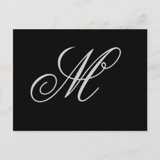 イニシャルパーソナライズされたカスタムはがき ポストカード