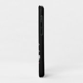 イニシャルパーソナライズされたシルバーモノグラムあなたの名前 Case-Mate iPhoneケース (裏面/左)