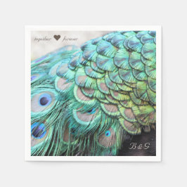 イニシャルパーソナライズされたズピーコッ結婚クのナプキンス スタンダードカクテルナプキン