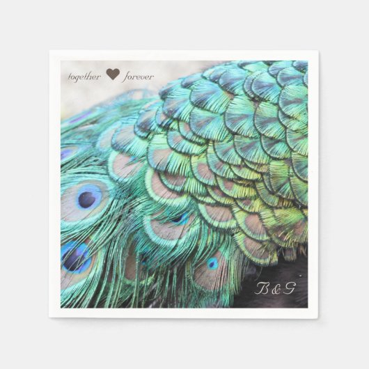 イニシャルパーソナライズされたズピーコッ結婚クのナプキンス スタンダードカクテルナプキン (正面)