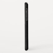 イニシャルパーソナライズされたズ·ブラック·ヒス Case-Mate iPhoneケース (裏面/左)