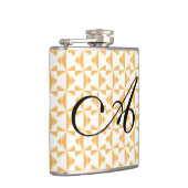 イニシャルパーソナライズされたパンプキンピンホイール フラスク (右)