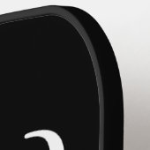 イニシャルパーソナライズされたブエレガントラックモノグラム ピックルボールラケット (左詳細)