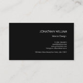 イニシャルパーソナライズされたブエレガントラックモノグラム 名刺 (裏面)