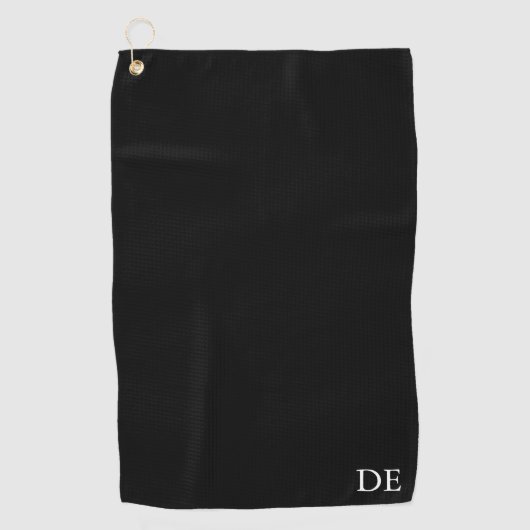 イニシャルパーソナライズされたモノグラムグロムズマンギフト ゴルフタオル (正面)